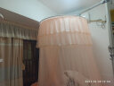 维美诗免安装蚊帐家用卧室2024新款上下床升降支架圆顶吊顶式儿童1.5米 杏色 1.2m床 实拍图