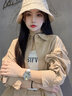 古西雅手表女機械鏤空水鉆學(xué)生瑞士前十大腕表品牌七夕情人節禮物送女友 【機械機芯】金殼白皮帶套裝 曬單實(shí)拍圖