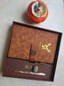 法拉蒙 A5筆記本本子商務(wù)禮盒裝加厚工作會(huì )議辦公記事本U盤(pán)禮品套裝企業(yè)定制 A5棕色-U型扣（筆+U盤(pán)禮盒裝） 曬單實(shí)拍圖