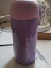特百惠（Tupperware）暖茶提手帶茶隔學(xué)生便攜男女士茶水分離不銹鋼保溫水杯子 冰沙紫（會員再減10)350ml 曬單實拍圖