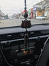 御琉宮高檔汽車掛件車內(nèi)飾用品紫檀木蓮花小轎車載后視鏡車上吊墜男女士 蓮花菩提款+六字真言珠+龍紋鑰匙 曬單實拍圖