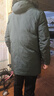 皮爾卡丹三防羽絨服男士中長款2023新款連帽保暖加厚冬裝白鴨絨大毛領(lǐng)休閑 綠色 3XL【建議180-200斤】 曬單實(shí)拍圖