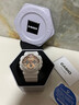 卡西歐（CASIO）GSHOCK手表女防水運動(dòng)潮流經(jīng)典三眼雙顯石英腕表圣誕節禮物送女友 GMA-S120MF-7A2櫻花白+200米防水 曬單實(shí)拍圖