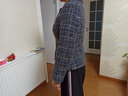名師路小香風(fēng)短外套女冬裝新款通勤簡(jiǎn)約氣質(zhì)修身粗花呢長(cháng)袖外套女 深灰色86 L 曬單實(shí)拍圖