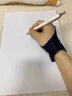 簡木格平板防誤觸手套 ipad繪畫手套 電容筆觸控防誤觸平板提高效率畫畫繪圖作畫寫字防磨防汗防臟防蹭 防污防刮耐磨【單層】黑色M均碼 曬單實(shí)拍圖