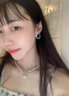 寶曼丹 BORMENDAM橢圓鑲鉆耳環(huán)女士高級感輕奢小眾氣質(zhì)時尚百搭高貴風耳釘大方耳飾 糖果橢圓耳環(huán) 曬單實拍圖