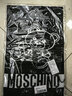 莫斯奇諾（MOSCHINO）男女通用小熊圖案混紡羊毛圍巾 30650 M2637 016 黑色 曬單實(shí)拍圖
