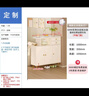 強象法式奶油風(fēng)入戶(hù)玄關(guān)隔斷柜一體間廳柜客廳沙發(fā)邊柜茶水置物柜W29 款7（平板門(mén)款）：1000*350*1056 曬單實(shí)拍圖