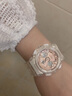卡西歐（CASIO）手表WOMEN透明玫瑰金女表運(yùn)動(dòng)防水手表送女友禮物 GMA-S120SR-7A透明玫瑰金 曬單實(shí)拍圖