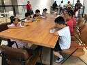 圣黎辦公桌會(huì)議桌長(zhǎng)桌簡(jiǎn)約現(xiàn)代長(zhǎng)方形培訓(xùn)洽談桌2米+6把椅 曬單實(shí)拍圖