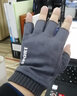 慕蘭陸蓮半指手套男冬季加絨開(kāi)車(chē)防滑保暖手套漏指戶(hù)外運動(dòng)登山健身騎行手套露指學(xué)生寫(xiě)字電腦打字半截手套 藏藍色 曬單實(shí)拍圖