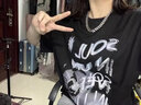 蔓笙 歐美古巴鏈條項鏈男潮流嘻哈夸張高街粗款密鉆滿(mǎn)鉆學(xué)生鏈子配飾 曬單實(shí)拍圖