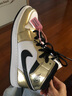 耐克（NIKE）【潮】Air Jordan aj1板鞋男女新款高幫休閑跑步運動(dòng)耐磨籃球鞋 DN4321/DH6933-100 黑白熊貓 39 GS 曬單實(shí)拍圖