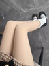 莫代爾打底褲女加厚加絨肉色外穿顯瘦褲襪春秋冬季光腿神器大碼黑色襪子 【膚色連腳*2】 均碼 160g 薄絨款 80-150斤 曬單實(shí)拍圖