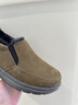 牧羊傳奇一腳蹬加厚棉鞋男鞋爸爸羊毛保暖男士低幫真皮雪地靴皮毛一體冬季 卡其色 42 曬單實(shí)拍圖