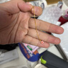 菜百首飾 黃金耳飾 桃氣滿(mǎn)滿(mǎn)粉色元氣桃花耳墜 計價(jià) 約1.55克 曬單實(shí)拍圖