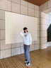 達芙妮休閑鞋女板鞋學生高幫鞋女春秋季厚底軟底輕便運動鞋加絨保暖女鞋 黑色加絨422104603W 37 曬單實拍圖