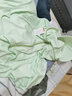 Ceokue冰絲防曬衣女夏季防紫外線長(zhǎng)袖超薄款外套騎車防曬服 360護(hù)面防曬衣-綠色 曬單實(shí)拍圖