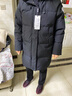 杰奧羽絨服女中長款90%鵝絨寬松休閑百搭厚款冬季女裝撞色連帽1313312 100#暗夜黑 L (170) 曬單實拍圖