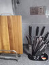 十八子作廚房刀具套裝 切菜廚具套裝切片斬骨多用菜刀工具 黑狐七件套刀 7件套 曬單實(shí)拍圖
