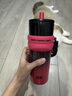 象普（SHINPUR）女生大容量不銹鋼保溫杯男生咖啡隨行保冷冰霸杯學(xué)生便攜吸管水杯 黑玫710ml 曬單實(shí)拍圖