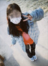 與欣羽棉襖絨服女外套秋冬款女生棉服女學生加厚面包服棉衣女外套女 淺綠色 均碼 曬單實拍圖