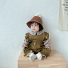 幼歌（YOUGE） 女童甜美立體花朵漁夫帽秋款嬰幼兒可愛(ài)時(shí)尚遮陽(yáng)帽 咖色 48cm(1-3歲/適應(yīng)頭圍46-50cm) 曬單實(shí)拍圖
