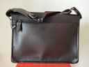 袋鼠【人氣旗艦款】男包商務(wù)包男士單肩斜挎包背包休閑公文 橫款大號棕色JS8865-4 曬單實(shí)拍圖