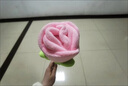 陌德玫瑰花 卡通布藝仿玫瑰花捶背棒敲打錘毛絨創(chuàng)意女生玩偶 粉色 長(zhǎng)約35厘米 曬單實(shí)拍圖