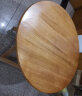 上凯 实木折叠桌餐桌家用方饭桌户外便携式简易小户型摆摊吃饭餐桌子 梧桐木圆桌76直径60高 实拍图