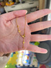 周大福 流蘇蝴蝶黃金項鏈(工費620)40cm 約4.5g EOF1058七夕禮物 曬單實(shí)拍圖
