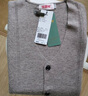 恒源祥100%羊毛西裝背心男士開(kāi)衫無(wú)袖馬甲毛衣HJ189 藏青 190/104A  曬單實(shí)拍圖