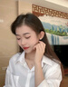 迪后（Dirholl）品牌四葉草淡水珍珠耳釘女氣質(zhì)耳墜銀耳環(huán)套裝生日禮物送女友老婆 四葉草珍珠耳釘+項鏈套裝【精美禮盒】 曬單實(shí)拍圖