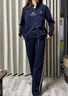 凡古拉運(yùn)動(dòng)套裝女2024新款春秋戶(hù)外休閑運(yùn)動(dòng)服減齡寬松舒適運(yùn)動(dòng)裝三件套 寶藍(lán) 女2XL/120-130斤 曬單實(shí)拍圖