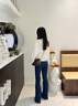 茵曼（INMAN）彈力萊卡牛仔喇叭褲2025春秋季女新款高腰復(fù)古休閑打底長(zhǎng)褲子 喇叭褲 25 曬單實(shí)拍圖