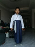 奧蒙威兒童古裝漢服國學(xué)服朗誦表演男女中國風(fēng)服小學(xué)生中秋演出服BY05 小褂藍色ER-BY05-02 160 曬單實(shí)拍圖