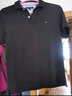 Tommy Hilfiger湯米 希爾費格 男款POLO衫 純色簡(jiǎn)約男士Polo短袖 夏季新款上衣 黑色IN31977887翻領(lǐng)T恤 XL（建議180-200斤） 曬單實(shí)拍圖