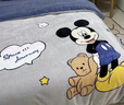 迪士尼（Disney）卡通大版兒童牛奶絨四件套冬季法蘭絨被套加厚加絨床單被罩床笠 快樂草莓熊 1.5m床單款四件套-被套200*230cm 曬單實(shí)拍圖