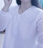 珍韻緣春秋季長(cháng)袖娃娃領(lǐng)雪紡襯衫女2024秋裝新款女裝顯瘦上衣 白色【優(yōu)質(zhì)版-有內襯】 XL_【建議115-125斤穿】 曬單實(shí)拍圖