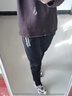 俞兆林（YUZHAOLIN）冰絲七分褲女夏季薄款褲子2025新款高腰女士7分直筒運動休閑女褲 灰色 M （推薦80-95斤） 曬單實拍圖