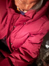 鴨鴨奶奶冬裝羽絨服女60歲70老太太婚宴衣服中老年媽媽裝加厚洋氣外套 紫紅色 2XL 曬單實(shí)拍圖