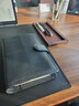 TALLYWOOD鼠標墊大號真皮頭層牛皮辦公桌面墊電腦鍵盤(pán)墊老板班臺手工輕奢牛皮書(shū)桌墊家用牛皮墊子支持定制 【黑色桌墊】【真皮手作】 M=80CMx40CM 曬單實(shí)拍圖