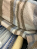 Ceokue羊毛围巾女冬款秋冬季女士新品羊绒英伦围脖圣诞节送女友生日礼物 拼色羊毛（紫色+米色+灰色） 实拍图