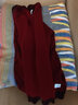 兆君秋冬拉鏈半高領(lǐng)羊絨衫女裝 菱形塊外穿偏厚毛衣打底針織衫 暗紫紅色 L 曬單實(shí)拍圖