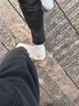 布柜者（BUGUIZHE）【你好破碎】板鞋男潮牌牛仔布毛邊小白鞋男女情侶鞋小眾設(shè)計(jì)鞋子 白色 40 曬單實(shí)拍圖