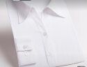 佐马仕 （ZUOMASHI） 长袖衬衫女商务休闲职业装正装衬衣修身工装OL酒店通勤工作服 V1118白斜条纹（V·领） M/36（90斤-100斤） 实拍图