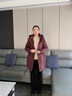 羅蒙（ROMON）媽媽裝羽絨服冬裝外套2024新款秋冬中老年女裝大碼中長款女士衣服 紫紅色 L （推薦115斤以下） 曬單實拍圖