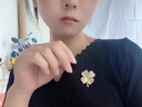 赫蓮娜四葉草胸針女精致胸花女白領(lǐng)防走光別針女款生日情人節禮物 情人節送女友送老婆生日禮物 曬單實(shí)拍圖