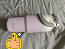森森貓不銹鋼咖啡杯保溫杯大容量雙飲吸管水杯女高顏值保冷車載杯子男士 泰碩手提杯紫900ml+杯刷 曬單實(shí)拍圖
