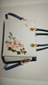 歌詩(shī)嫚（Geshiman）國(guó)風(fēng)送媽媽刺繡女包斜挎單肩通勤包七夕情人節(jié) 白色 喜紅禮盒 曬單實(shí)拍圖